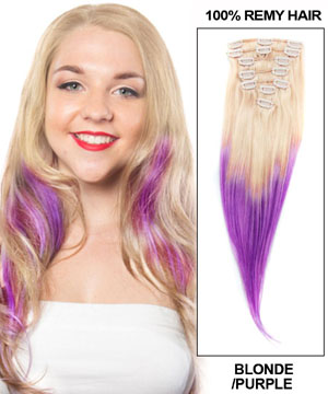 Ombre Clip In Pieces Ombre Hair Extensions