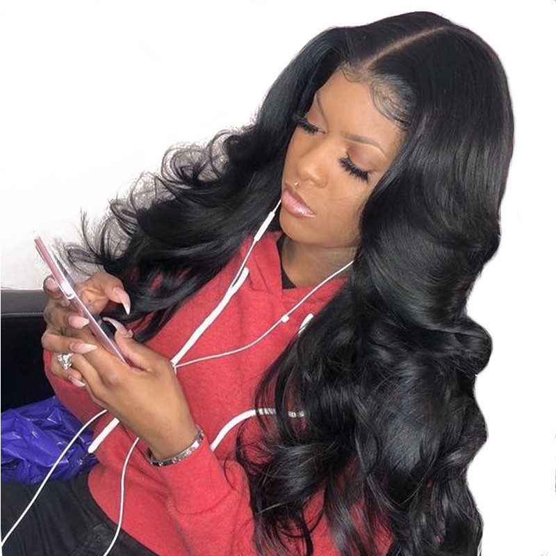 body wave lace front wig