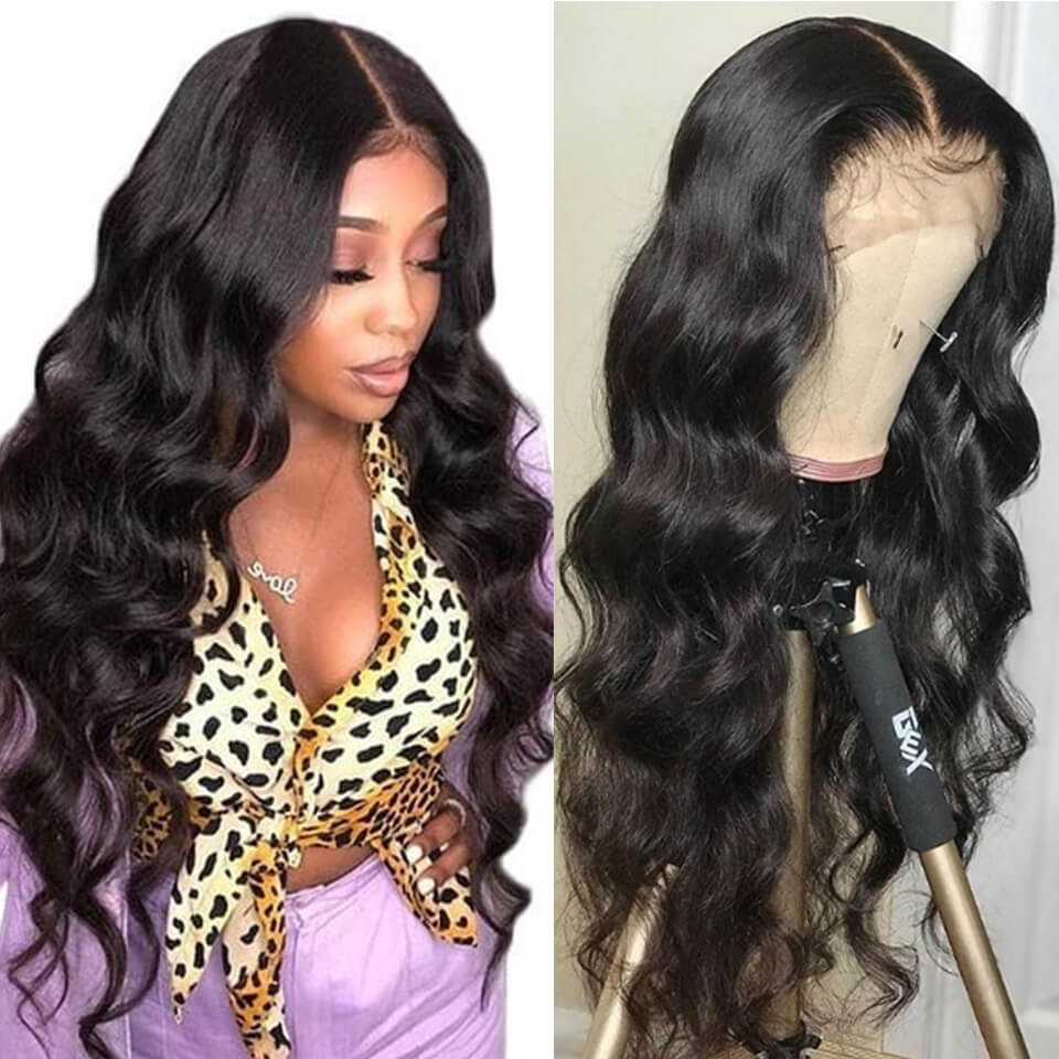 plucked lace front wigs