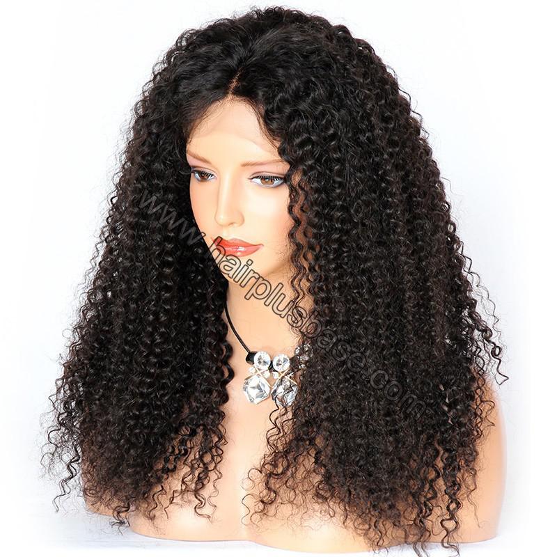 kinky curly glueless wig