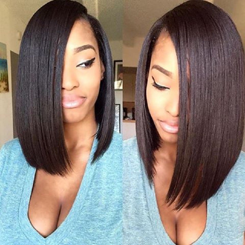 asymmetrical bob lace wig