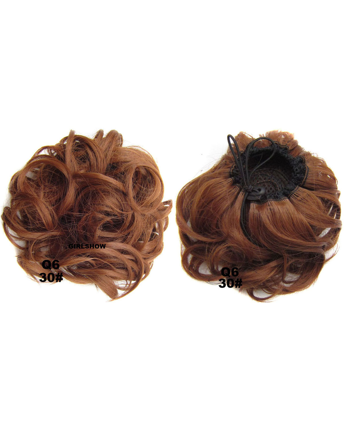 Ladies Sophisticated Curly And Short Hair Buns Drawstring