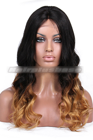 Luxury Brazilian Virgin Hair Black To Blonde Ombre Wavy Celebrity