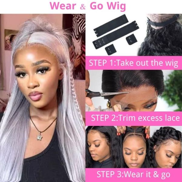 Lace front wigs gray best sale