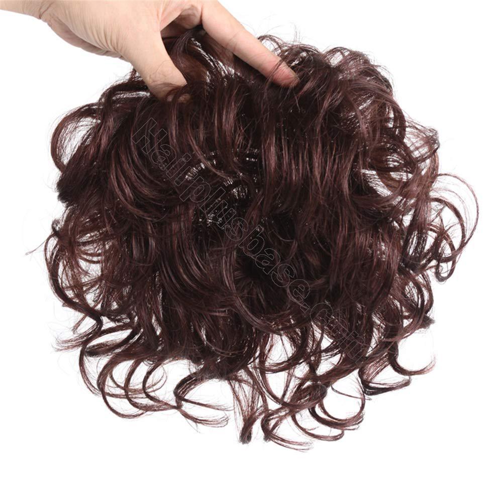 Wavy Human Hair Wiglet Toppers Clip On 47x47 Crown Topper For Women